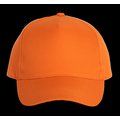 Gorra de poliéster 5 paneles cierre velcro Orange