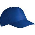 Gorra de poliéster 5 paneles cierre velcro Royal Blue