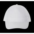 Gorra de poliéster 5 paneles cierre velcro White