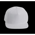 Gorra de poliéster con la Visera recta Blanco