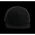 Gorra de poliéster con la Visera recta Negro