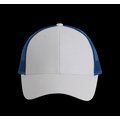 Gorra con rejilla y ajuste plástico White / Royal Blue