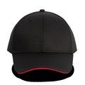 Gorra sandwich 6 paneles Black / Red