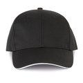 Gorra sandwich 6 paneles Black / White