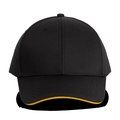 Gorra sandwich 6 paneles Black / Yellow