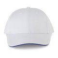 Gorra sandwich 6 paneles Blanco