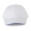 Gorra sandwich 6 paneles Blanco