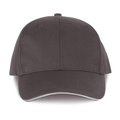 Gorra sandwich 6 paneles Gris