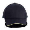 Gorra sandwich 6 paneles Navy / Fluorescent Yellow