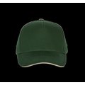 Gorra con sandwich contrastado Forest Green / Beige