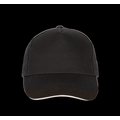 Gorra con sandwich contrastado Negro