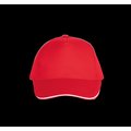 Gorra con sandwich contrastado Rojo