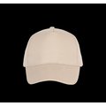 Gorra sarga visera precurvada Beige