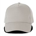 Gorra sarga visera precurvada Gris