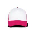 Gorra trucker con ajuste de plástico White / Fuchsia