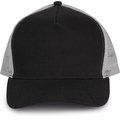 Gorra trucker algodón grueso Black / Light Grey