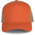 Gorra trucker algodón grueso Naranja