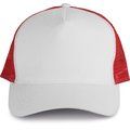 Gorra trucker algodón grueso White / Red