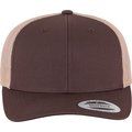 Gorra trucker retro bicolor BROWN / KHAKI