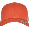 Gorra trucker retro bicolor Naranja