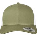 Gorra trucker retro bicolor Verde