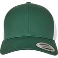 Gorra trucker retro bicolor Verde