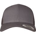 Gorra trucker retro con rejilla Gris