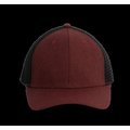 Gorra Trucker visera curva y rejilla Rojo