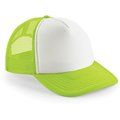 Gorra vintage poliéster Lime Green / White