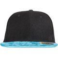 Gorra con Visera Plana y Ojales BLACK / TURQUOISE