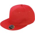 Gorra con visera plana Rojo