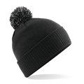 Gorro acrílico con pompón bicolor Black / Graphite Grey