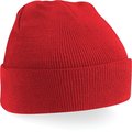 Gorro borde vuelto Bright Red