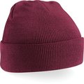 Gorro borde vuelto Burgundy