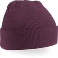 Gorro borde vuelto Plum