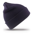 Gorro con bordes doblados Doble grosor Azul