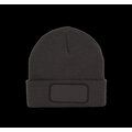 Gorro dobladillo con Parche DARK GREY