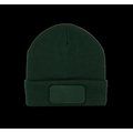 Gorro dobladillo con Parche Forest Green