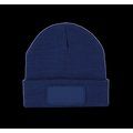 Gorro dobladillo con Parche Royal Blue