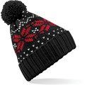 Gorro de estrellas con pompón Black / Classic Red / White