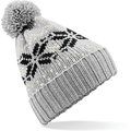 Gorro de estrellas con pompón Light Grey / Black / Off White