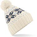 Gorro de estrellas con pompón Off White / Navy / Sky Blue