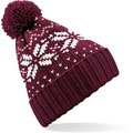 Gorro de estrellas con pompón Rojo