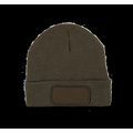 Gorro con forro polar y parche Dark Khaki