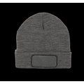 Gorro con forro polar y parche Grey Heather