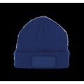 Gorro con forro polar y parche Royal Blue