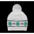 Gorro navideño con pompón Off White