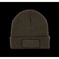 Gorro con parche y forro polar Dark Khaki