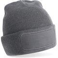 Gorro con parche frontal Gris