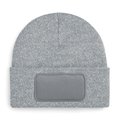 Gorro con parche frontal Gris